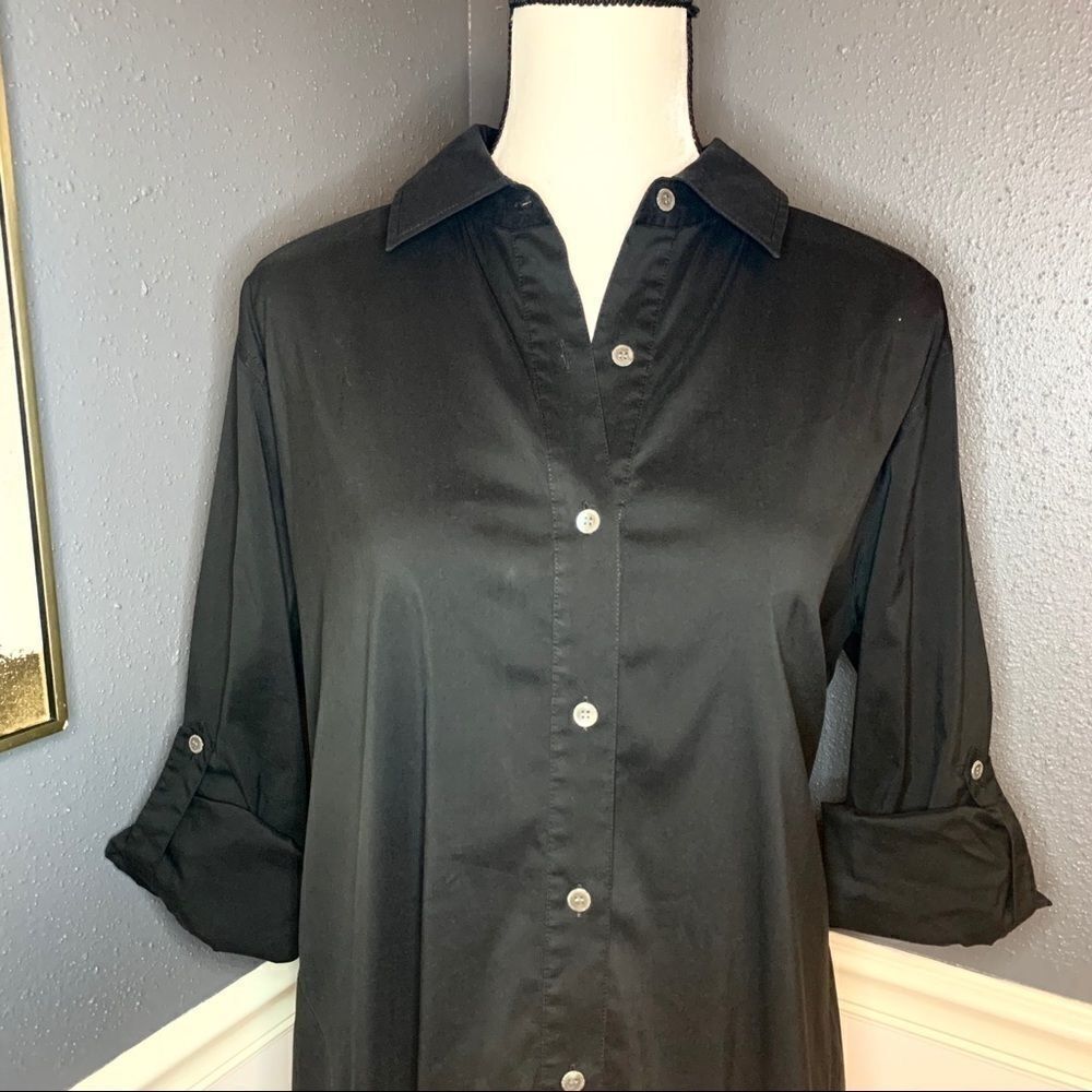 Lafayette 148 New York Jaycee button down tunic - Picture 3 of 8